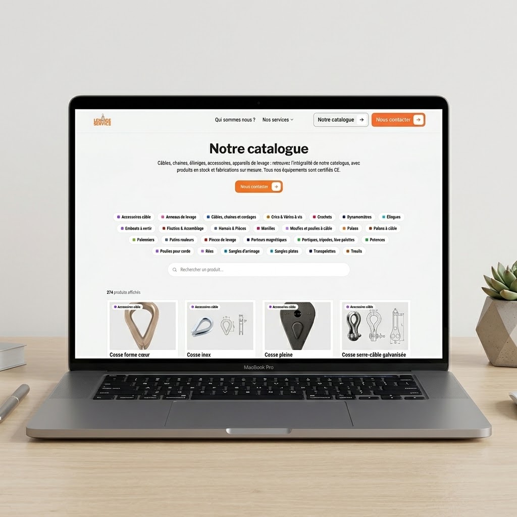Site Levage Service — Équipements de levage industriel